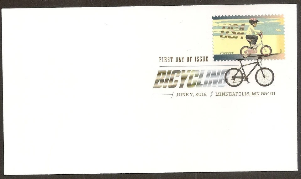 US 4687 Bicycling Young Child DCP FDC 2012 - Image 1 of 1