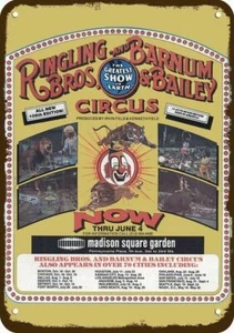 1978 RINGLING BROTHERS & Barnum & Bailey Circus DEKORATIVES REPLIKAT METALLSCHILD - Bild 1 von 1