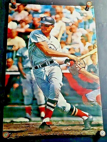 Vintage 1968 Tony Conigliaro Boston Red Sox SI Baseball 24"x36" Poster Cover