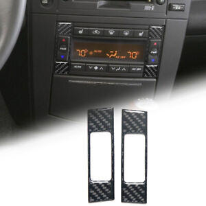 Carbon Fiber Interior A/C Control Frame Cover Trims For Cadillac CTS 2003-2007