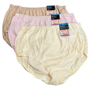 Bali Full Cut Fit Brief Panty 2XL 9 NEW 2324 3 Pack Panties Underwear - Picture 1 of 3