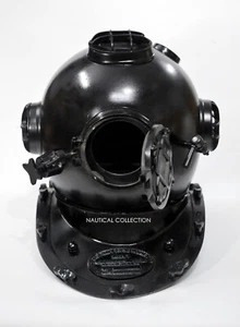 Z-Black 18" US Navy Mark V Diver Helmet Replica - Steel & Aluminum, Decorative - Bild 1 von 9