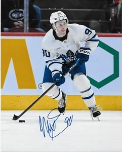 Signed Max Ellis Toronto Maple Leafs 8x10 Photo #1 AHL Marlies Original - Picture 1 of 2