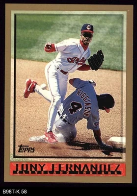 1998 Topps #58 Tony Fernandez Indians 8 - NM/MT - Image 1 of 2