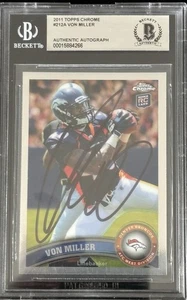 Von Miller Signed 2011 Topps Chrome Rookie Card BAS Slabbed Autograph🏈 - Picture 1 of 2