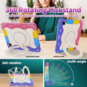 iPad 12.9 Pro Case 6th5th4th3rd Generation,WithPencil Holder & Rotating Stand - Picture 1 of 4