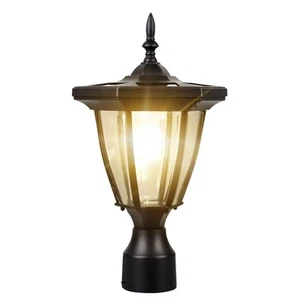 ST6321Q-A Solar Post Light Pier Mount Solar Lamp Post Light Outdoor 100 LUMEN... - Picture 1 of 6