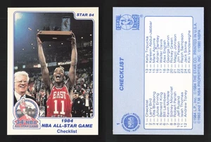 1984 Star All-Star Game #1 Isiah Thomas Checklist - Picture 1 of 3