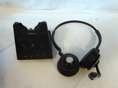 Base de carga Jabra Engage 65 WHB051BS 9559-553-125 con auriculares Foto 1 de 4