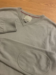 Banana Republic Pullover Herren Large Beige 100% Kaschmir Pulli Sweatshirt - Bild 1 von 6
