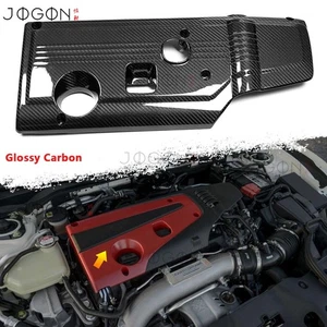 Reemplazo de fibra de carbono real FL5 para decoración de cubiertas de motor Honda Civic tipo R 2022-25 - Imagen 1 de 13