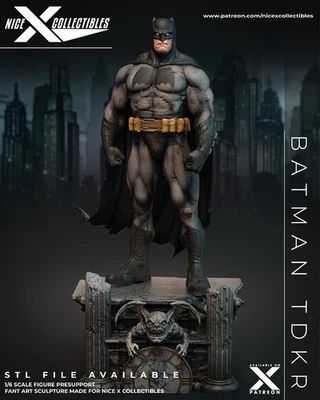 Batman (Frank Miller TDKR) 3D Resin Statue – Unpainted Model Kit – DC Comics - Image 1 of 4