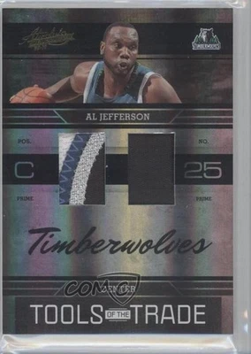 2009 绝对纪念品双黑光谱优质材料/25 Al Jefferson — 第 1/2 张图片