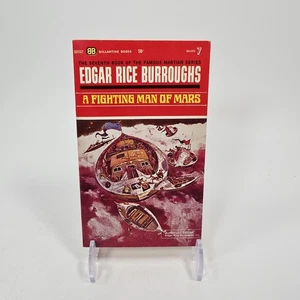 1964 A Fighting Man Of Mars by Edgar Rice Burroughs Ballantine Paperback 1st Prt - Picture 1 of 5