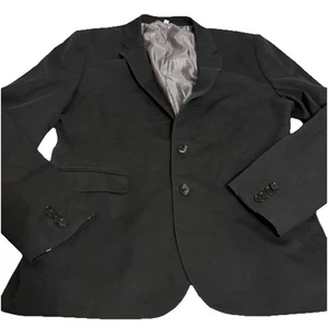 Express Extra Slim Long Sleeve Jacket Blazer Black Men's Size 42 Regular Top - Picture 1 of 13