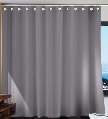 Перегородка для комнаты теперь первоклассная комнатная перегородка занавеска, 8 футов в высоту x 15 футов в ширину (серый шифер)  - Изображение 1 из 4