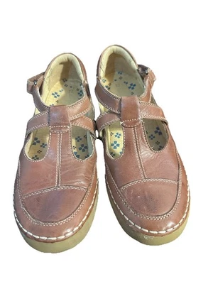 NATURALIZER N5 COMFORT SZ 8.5 BROWN LEATHER MARY JANEs Fascinating Flips - Image 1 of 4