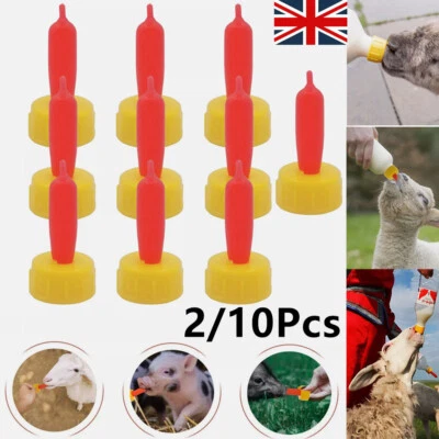 2-10x Pet Drink Milk Soft Nipple Teat Feed Sheep Goat Lamb Pup Dog Feed Supply - Image 1 of 4