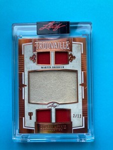 Martin Brodeur 2020-21 Leaf Superlative Trouvaille 5 Jersey Jumbo Patch 2/12 