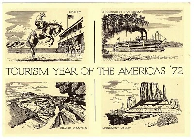 Lot 7 '72 Tourism Year of the Americas Postcard - Image 1 of 4