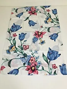 Federa cuscino vintage Thomaston 1 ora grandi fiori multicolore floreale cottage chic - Foto 1 di 5