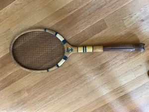 Vintage Talmo Model 3 Fish Tail Tennisschläger, um 1920 - Bild 1 von 7