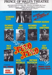 'Allo, 'Allo - Stage Show Hand Flyer - 1986 Prince of Wales Theatre - Picture 1 of 2