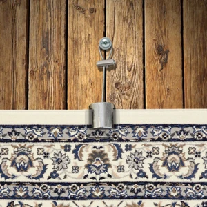 Tapestry oriental rug Wall hanging clamp kit suspended Steel cables wires ropes - Picture 1 of 3