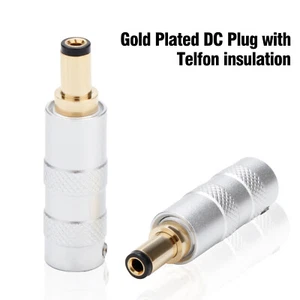 Preffair Audio Vergoldet 5.5mm X 2.5mm / 5.5mm X 2.1mm DC Netzstecker Stecker - Picture 1 of 19