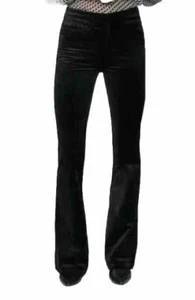 PAIGE-Lou Lou Velvet High Waist Flare Pants-Women’s Size: 31-Color: Black-NEW!! - Picture 1 of 24