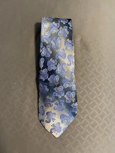 Corbata para hombre cuello azul gris diseño abstracto NUEVO - Imagen 1 de 5