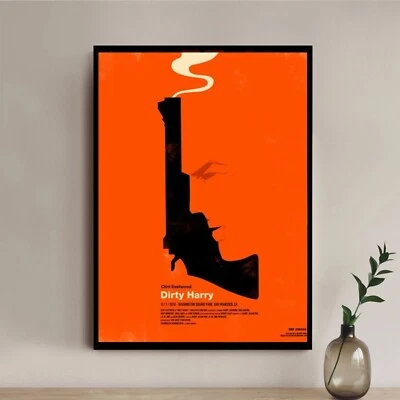 Dirty Harry (1971) Movie Poster Action Western Film Poster, Retro Movie Wall Art - Image 1 of 4