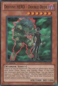 YUGIOH - Destiny HERO - Double Dude - LCGX-EN126 - Common - Unlimited Edition - - Picture 1 of 1