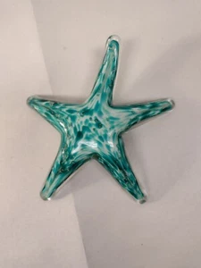 Seestern mundgeblasen Kunstglas Millefiori Briefbeschwerer Dekor - Bild 1 von 4