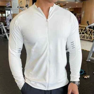 Men Gym Muscle Tights Ice Silk Breathable Running Training Clothes Autumn Winter - Picture 1 of 29