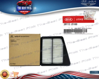 ⭐GENUINE⭐ Air Filter For Genesis G70 2019-2023 Kia Stinger 2018-2023 28113J5100 - Image 1 of 4