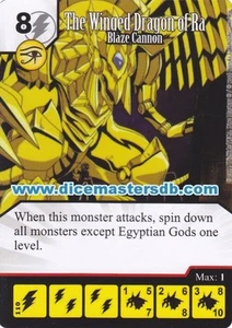The Winged Dragon of Ra Blaze Cannon #110 - Yu-Gi-Oh! - Dice Masters - Picture 1 of 1
