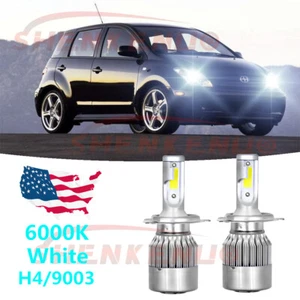 For Scion xB xA 2004 2005 2006 6000K White LED Headlight Bulb High/Low Beam 2X - Picture 1 of 13