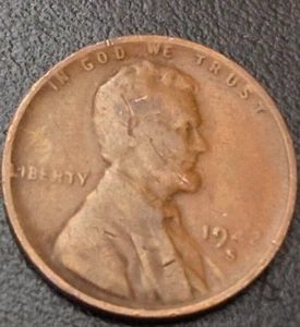 1 LINCOLN CENT MINT ERROR WEAK YEAR LAST 2 DIGITS 42 - Picture 1 of 3