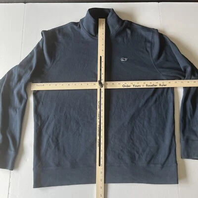 Vineyard Vines 1/4 Zip Pullover Mens Medium Performance Stretch Navy Long Sleeve - Image 1 of 4