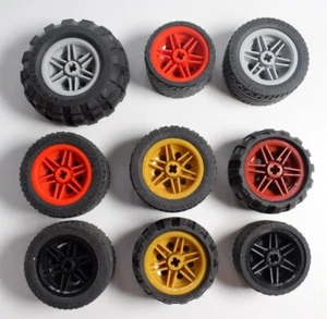 Lego 56145 Wheel 55978 61481 55976 44309 15413 Tire Select Colour Pack of 4 - Picture 1 of 30