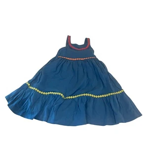 GYMBOREE Dress 5 Rainbow Cabana Line, Tiered With Trim Size 5 - Picture 1 of 6