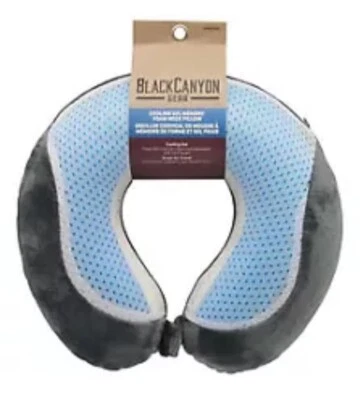 Almohada de gel para cuello BlackCanyon Gear BCO6878GEL almohada de viaje de gel de enfriamiento gris/azul Foto 1 de 2