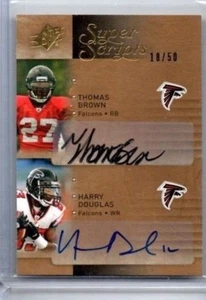 Autógrafos SPx Super Scripts 2009 dobles #DDB Thomas Brown Harry Douglas automático #/50 - Imagen 1 de 1