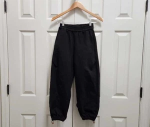 Damen Markenlos Dicke Schwere Baumwolle Elastische Taille Crop Jogginghose Jogger Gr. S - Bild 1 von 8