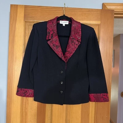 St John Sequin Snake Print Blazer Size 10 - Image 1 of 4
