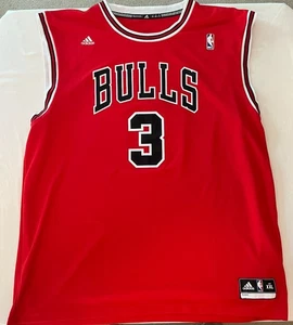 Adidas NBA Dwyane Wade #3 Chicago Bulls Jersey Men’s XXL - Picture 1 of 10