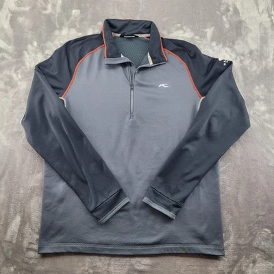 KJUS Pullover Herren XL grau Denholm Half Zip Fleecepullover Golf Bandon Dunes - Bild 1 von 4