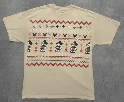 Camiseta Disneyland Resort Mickey Mouse Masculina L Bege Disney Pixel Natal - Imagem 1 de 4