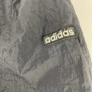 Vintage Adidas Joggers Mens Large Nylon Lined Athletic Track Pants Trefoil 90s - Picture 1 of 10